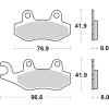Bromsbelägg Hf Street Ceramic Organic SBS Bromsbelägg – miniatyr 2