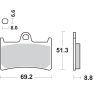 Bromsbelägg Hf Street Ceramic Organic SBS Bromsbelägg – miniatyr 2