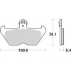 Bromsbelägg Hf Street Ceramic Organic SBS Bromsbelägg – miniatyr 2