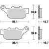 Bromsbelägg Hf Street Ceramic Organic SBS Bromsbelägg – miniatyr 3