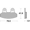 Bromsbelägg Hf Street Organic Carbon SBS Bromsbelägg – miniatyr 2