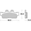 Bromsbelägg Hf Street Organic Carbon SBS Bromsbelägg – miniatyr 2