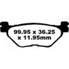 Bromsbelägg HH EBC EBC DOUBLE H PAD SET – miniatyr 1