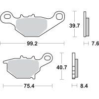 Bromsbelägg Hs Series Sintrade SBS