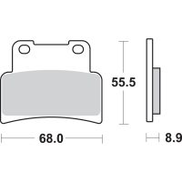 Bromsbelägg Hs Series Sintrade SBS