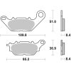 Bromsbelägg Kolkeramik Brembo – miniatyr 1