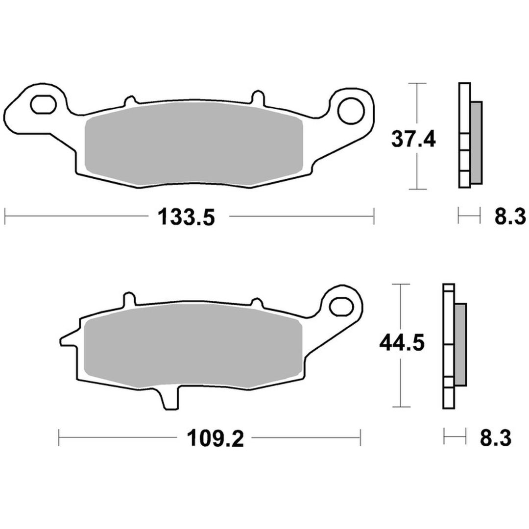 Bromsbelägg Kolkeramik Brembo
