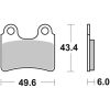 Bromsbelägg Kolkeramik Brembo – miniatyr 1