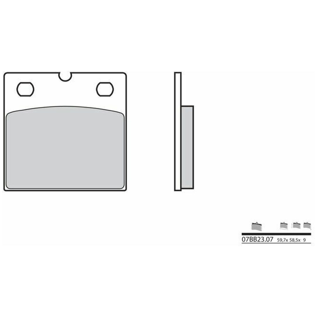 Bromsbelägg Kolkeramik Brembo – bild 2