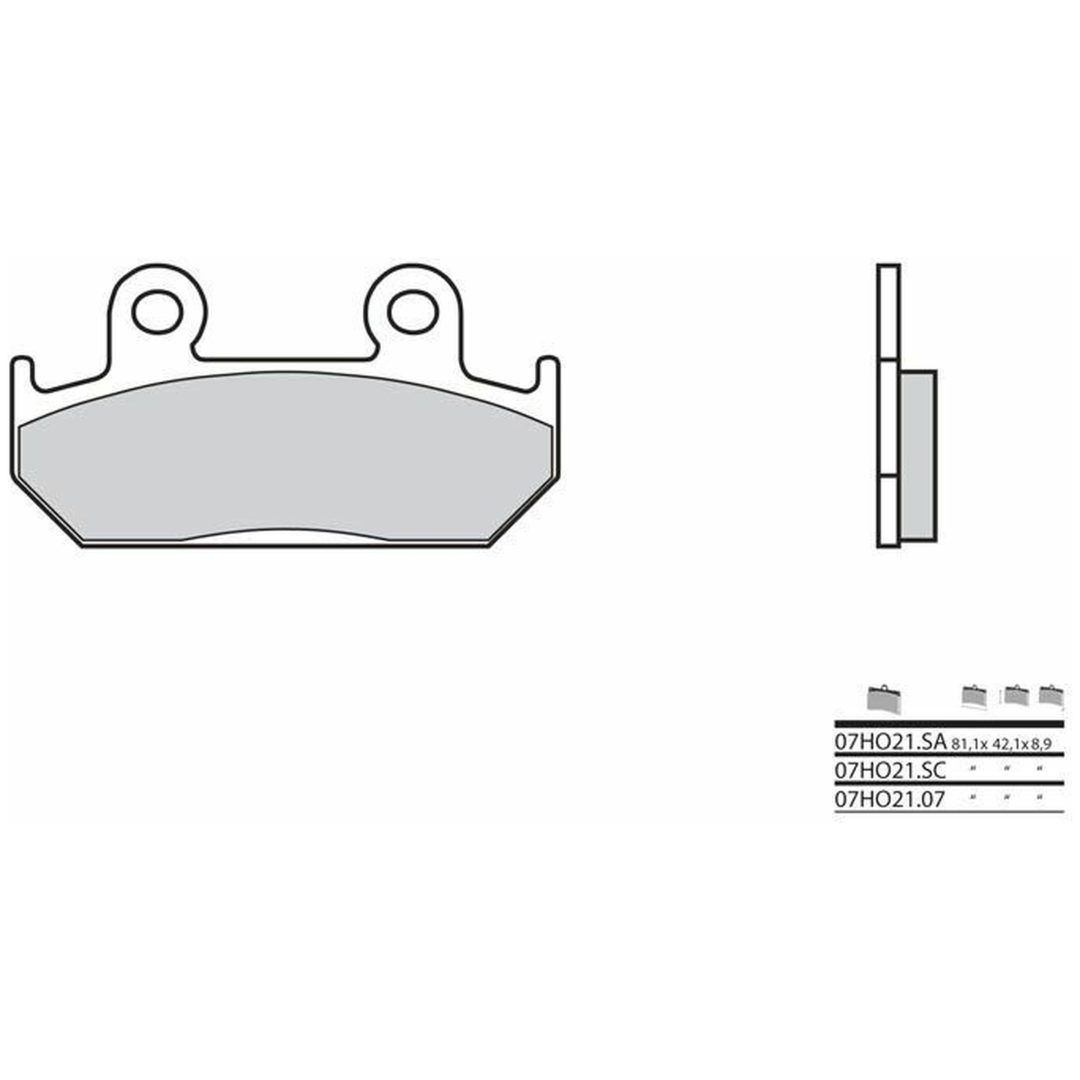 Bromsbelägg Kolkeramik Brembo