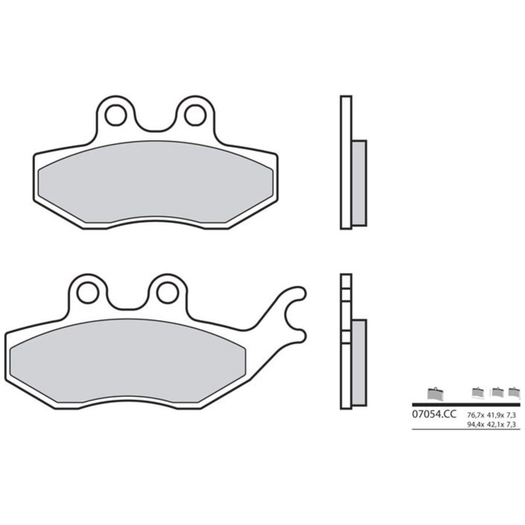 Bromsbelägg Kolkeramik Brembo