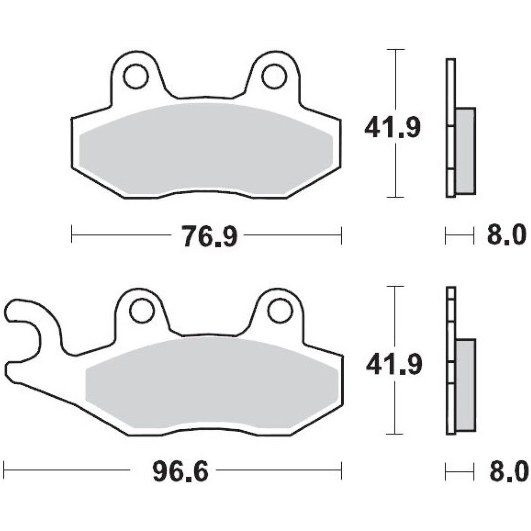 Bromsbelägg MOTO-MASTER Keramisk