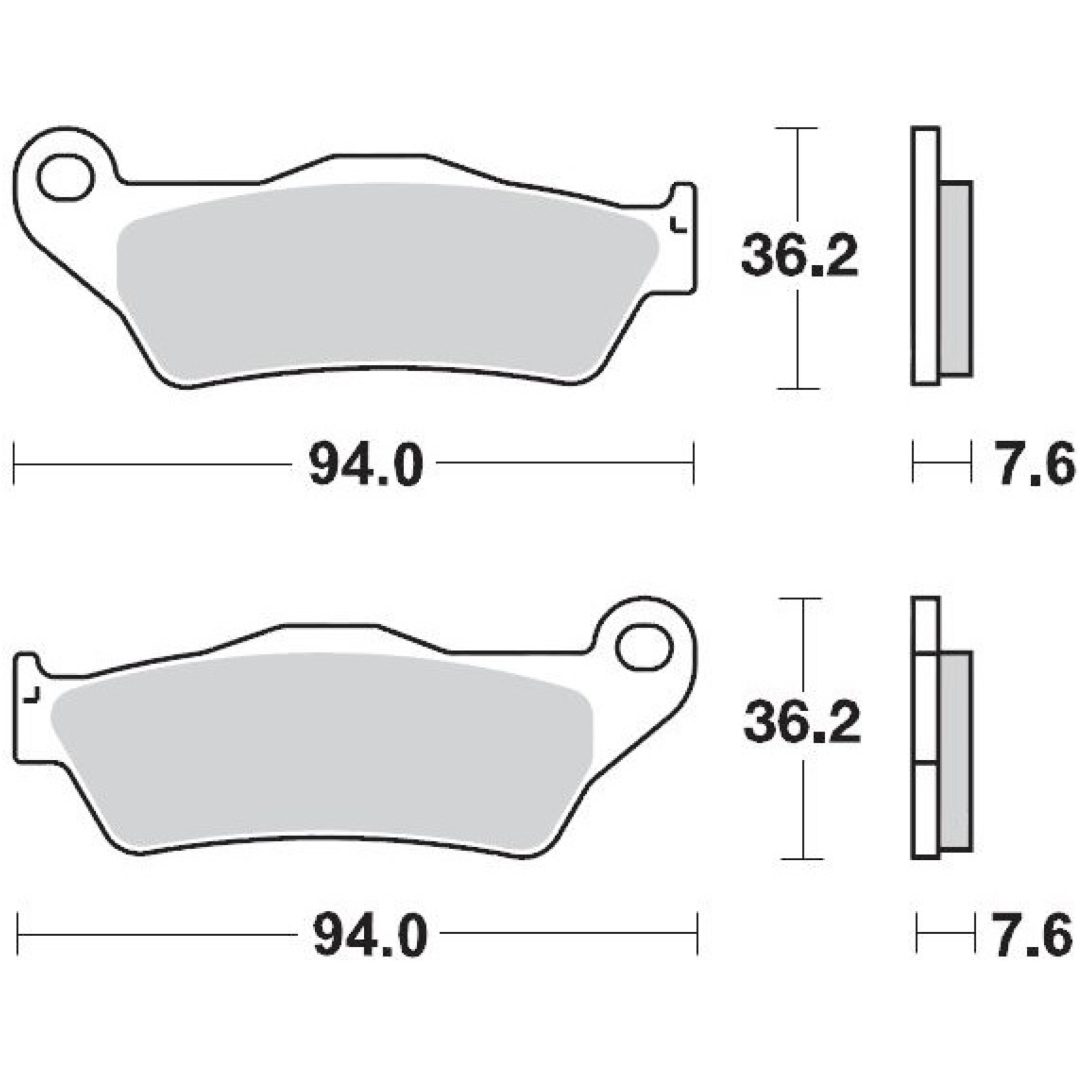 Bromsbelägg MOTO-MASTER Keramisk