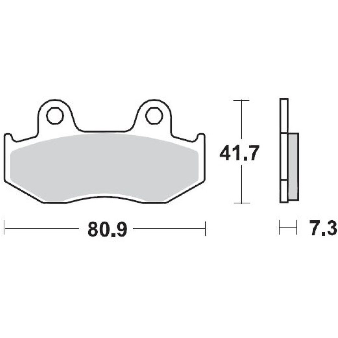 Bromsbelägg MOTO-MASTER Sintrad Metall