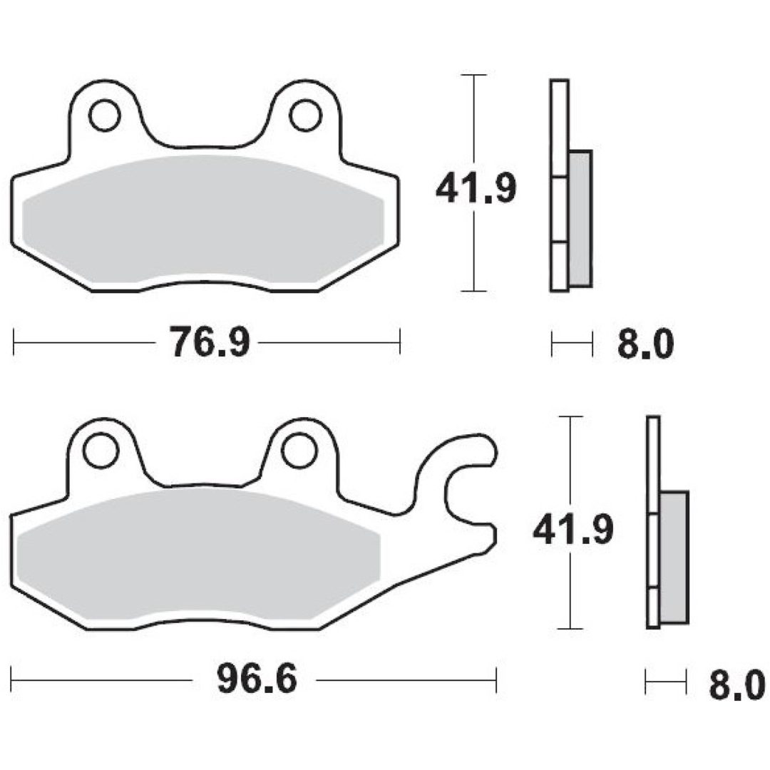 Bromsbelägg MOTO-MASTER Sintrad Metall