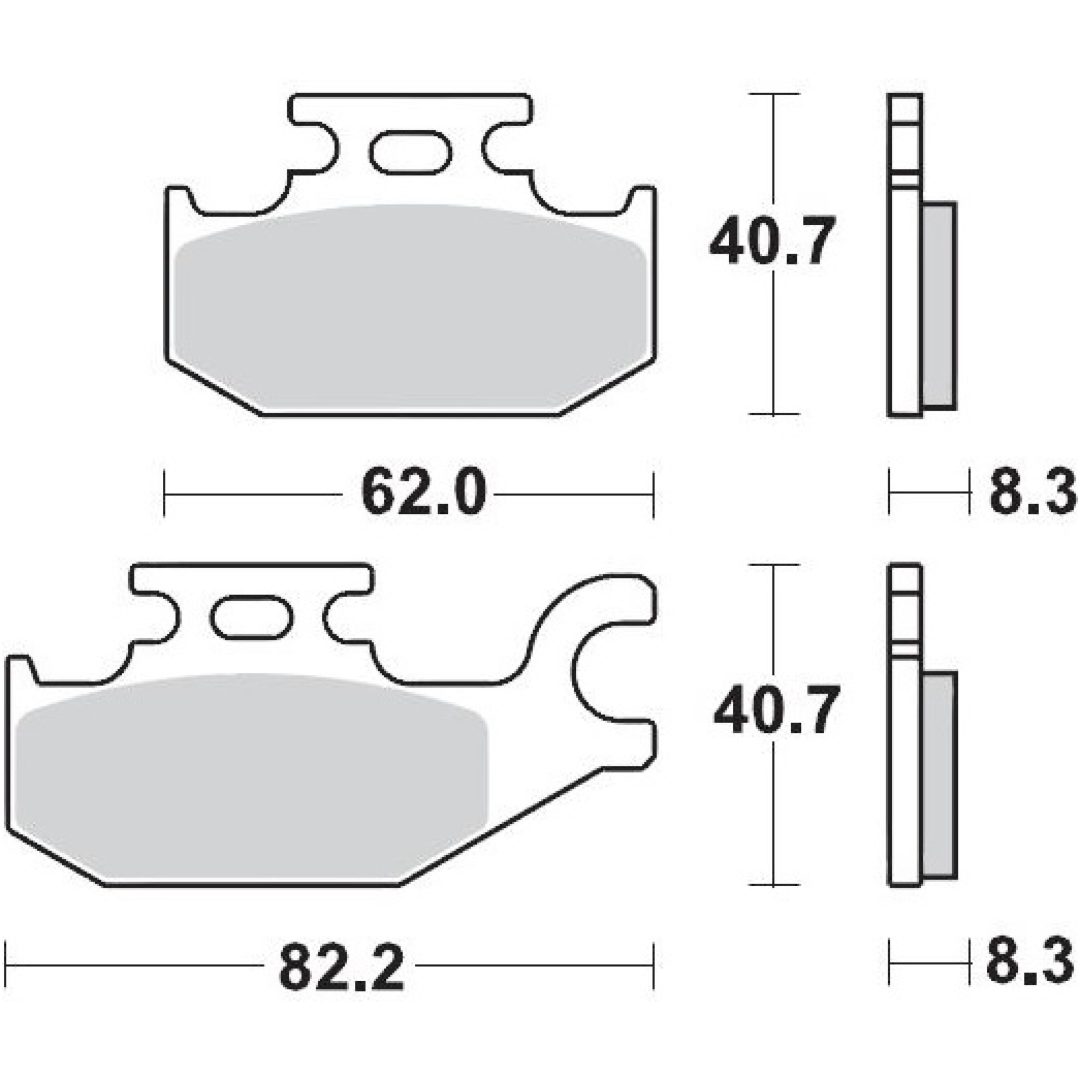 Bromsbelägg MOTO-MASTER Sintrad Metall