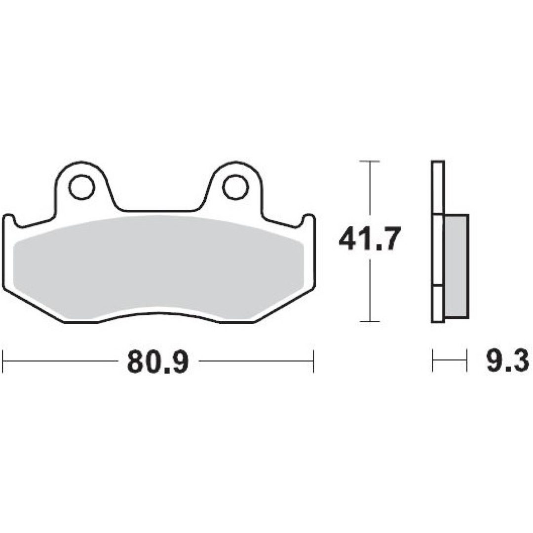 Bromsbelägg MOTO-MASTER Sintrad Metall