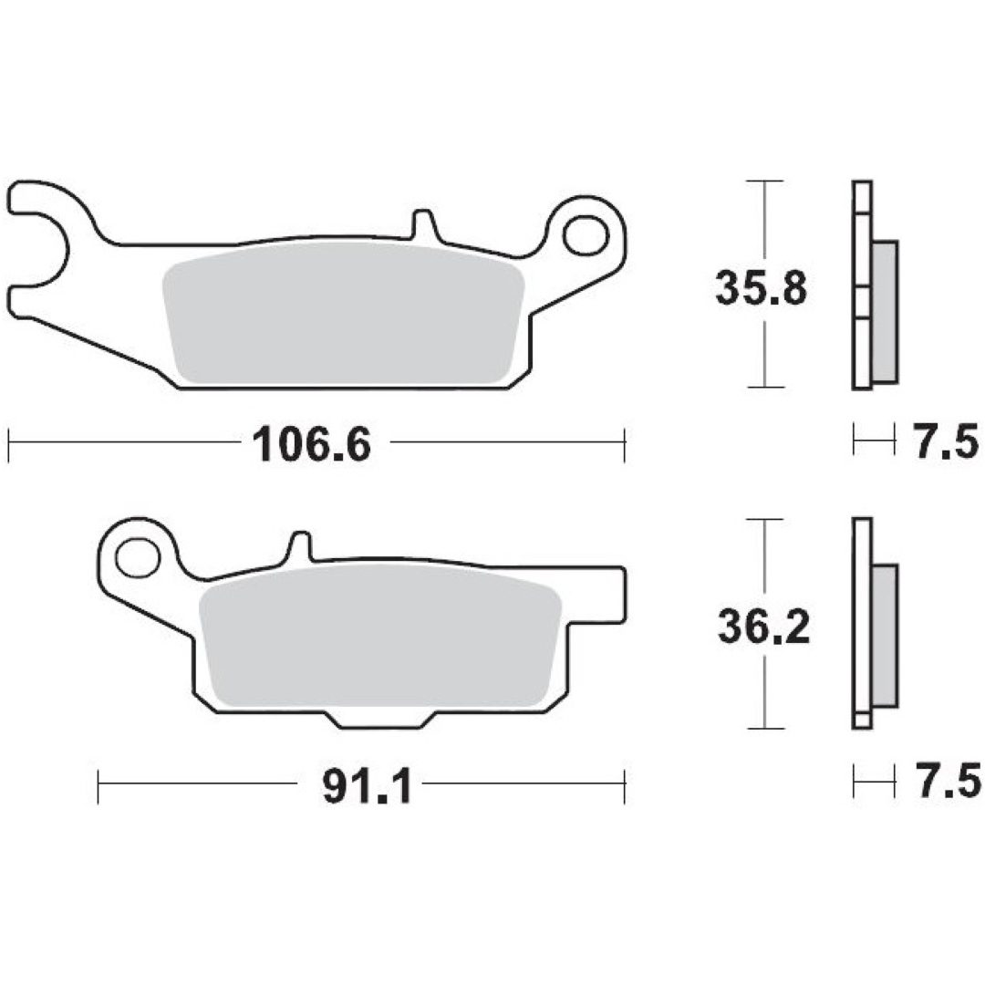 Bromsbelägg MOTO-MASTER Sintrad Metall