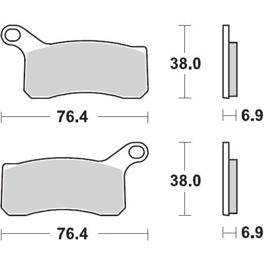 Bromsbelägg MOTO-MASTER Sintrad Metall