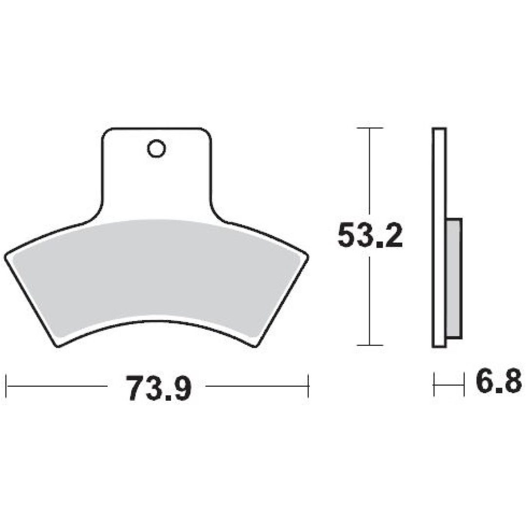 Bromsbelägg MOTO-MASTER Sintrad Metall