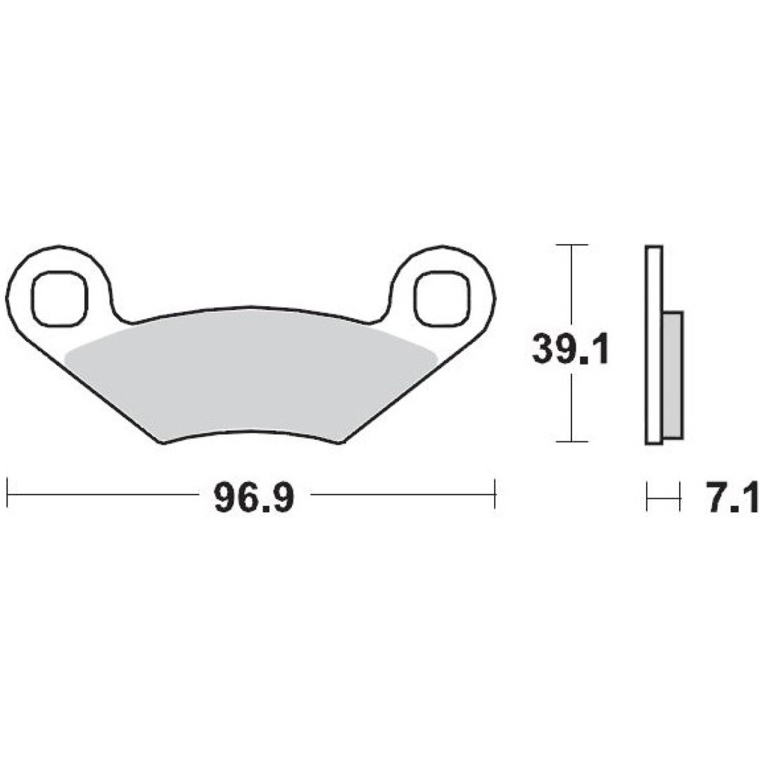 Bromsbelägg MOTO-MASTER Sintrad Metall