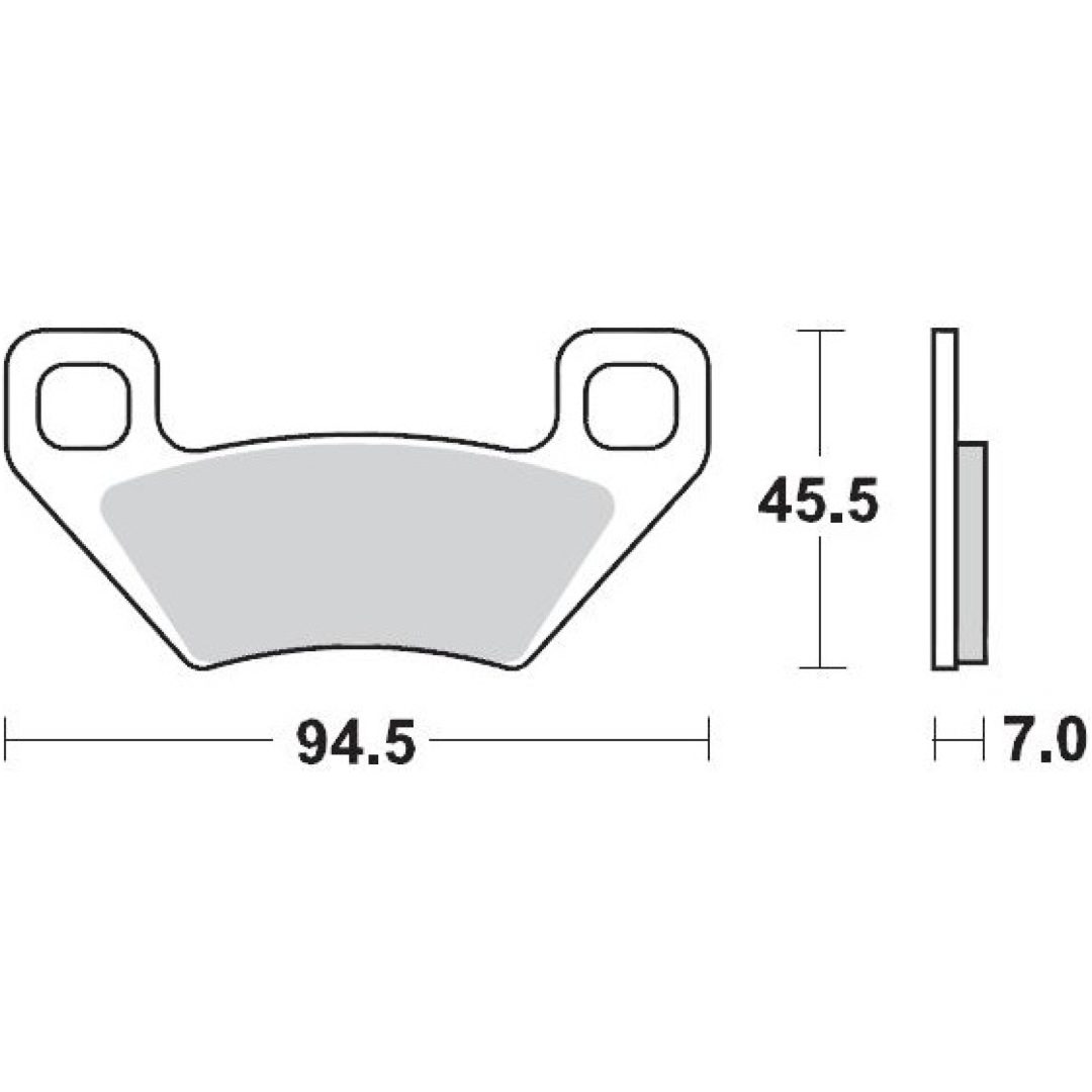 Bromsbelägg MOTO-MASTER Sintrad Metall
