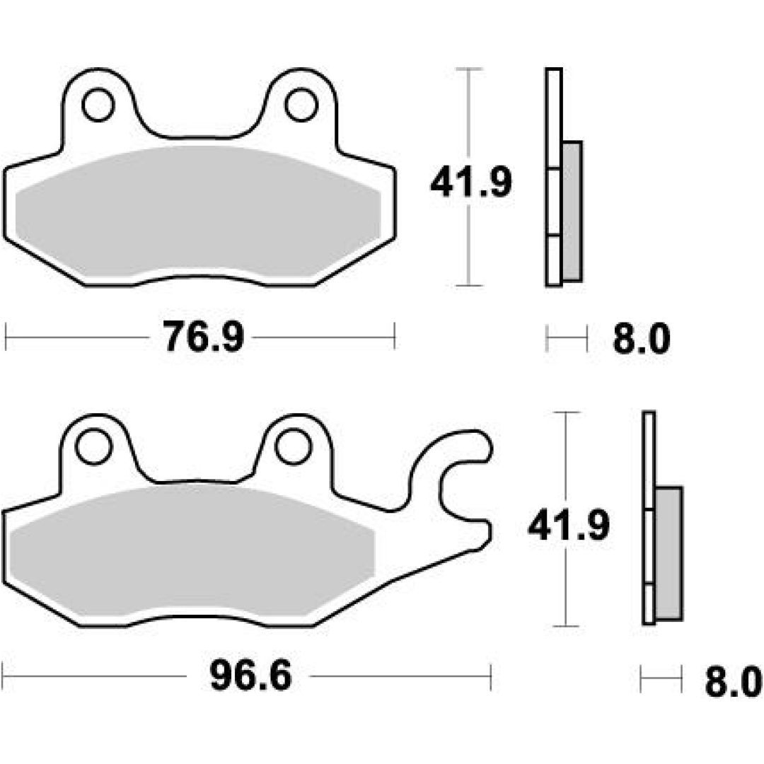 Bromsbelägg Nitro Offroad Bak MOTO-MASTER MOTOMASTER BRAKEPAD NITRO