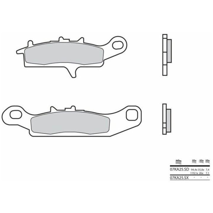 Bromsbelägg Off-Road Sintrade BREMBO – bild 2