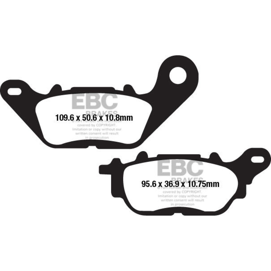 Bromsbelägg Organic Street Bak EBC Bak