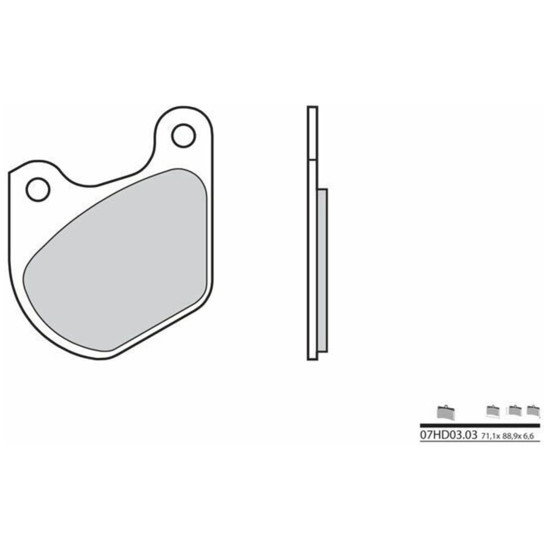 Bromsbelägg Organisk Brembo