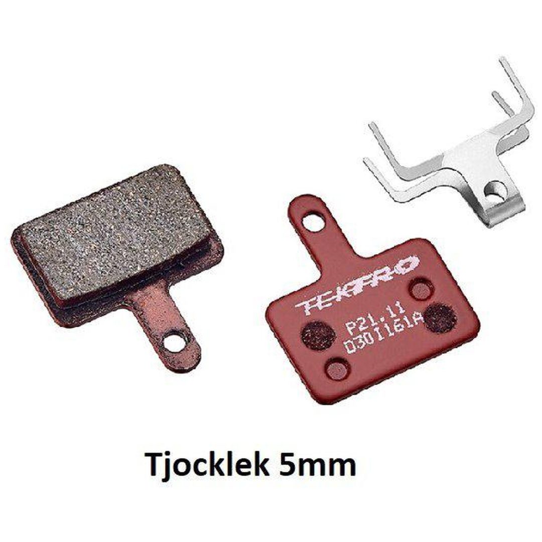 Bromsbelägg P21.11 Resin Röd TEKTRO