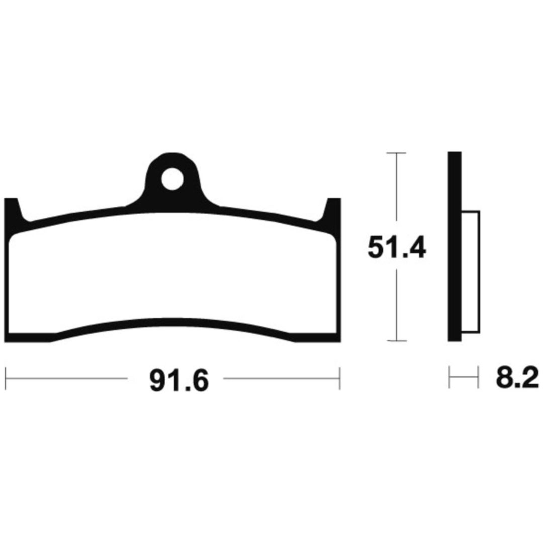 Bromsbelägg Racing Sinter MCR176 TECNIUM – bild 2