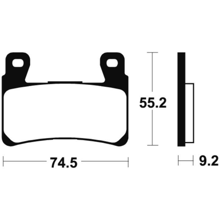 Bromsbelägg Racing Sintermetall TECNIUM – bild 2