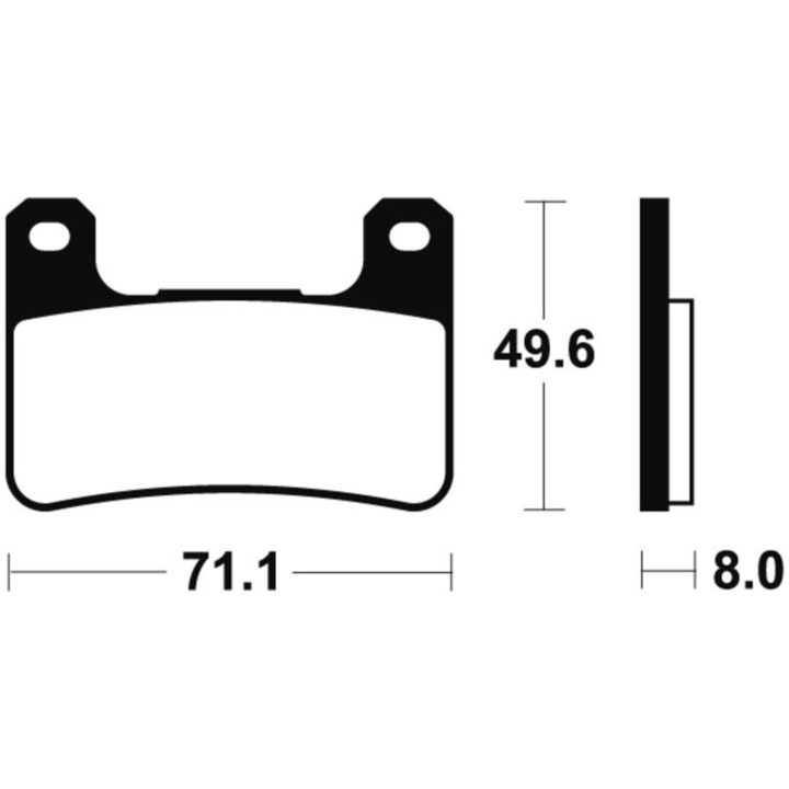 Bromsbelägg Racing Sintrade Kolfiber TECNIUM – bild 2