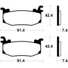 Bromsbelägg Racing Sintrade TECNIUM – miniatyr 2