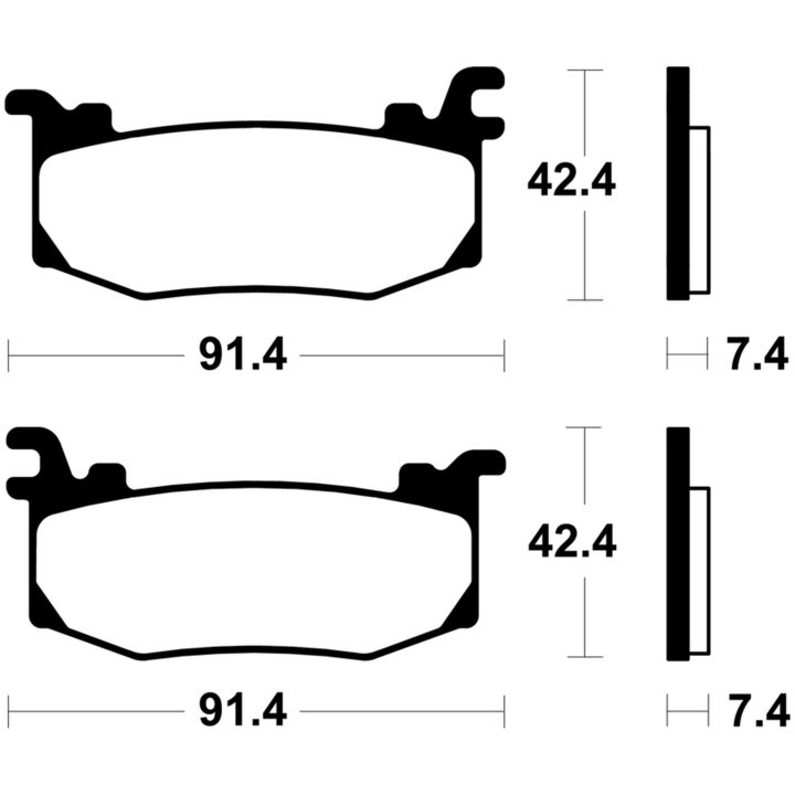 Bromsbelägg Racing Sintrade TECNIUM – bild 2