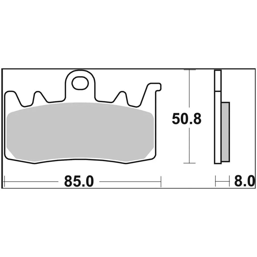 Bromsbelägg RC Carbon Ceramic Racing Upgrade Line BREMBO – bild 3