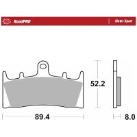 Bromsbelägg RoadPro Sinter Sport MOTO-MASTER