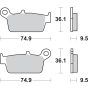 Bromsbelägg Rsi Sintrade SBS Bromsbelägg – miniatyr 2
