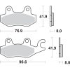 Bromsbelägg Rsi Sintrade SBS Bromsbelägg – miniatyr 2