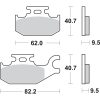 Bromsbelägg Rsi Sintrade SBS Bromsbelägg – miniatyr 2