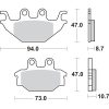 Bromsbelägg Rsi Sintrade SBS Bromsbelägg – miniatyr 2
