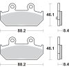 Bromsbelägg Rsi Sintrade SBS Bromsbelägg – miniatyr 2