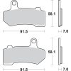 Bromsbelägg Rsi Sintrade SBS Bromsbelägg – miniatyr 2