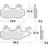 Bromsbelägg Rsi Sintrade SBS Bromsbelägg – miniatyr 2