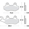 Bromsbelägg Rsi Sintrade SBS Bromsbelägg – miniatyr 2