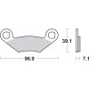 Bromsbelägg Rst Sintrade SBS Bromsbelägg – miniatyr 2