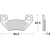 Bromsbelägg Rst Sintrade SBS Bromsbelägg – miniatyr 2