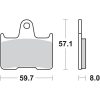 Bromsbelägg Rst Sintrade SBS Bromsbelägg – miniatyr 2