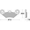 Bromsbelägg Rst Sintrade SBS Bromsbelägg – miniatyr 2